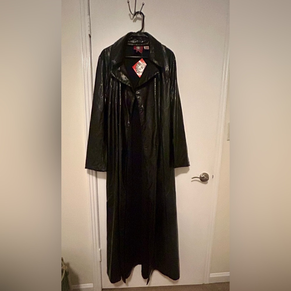 Vintage Deadstock  Redballs On Fire London La Black Women's Trench Coat